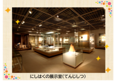 にしはくの展示室の様子
