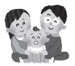 イラスト:親子 イラスト:親子