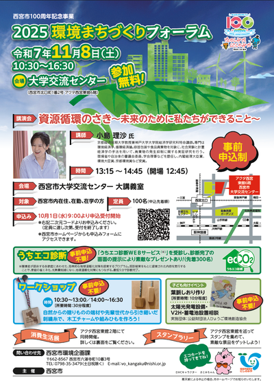 2025年度環境まちづくりフォーラムチラシ