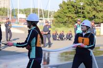 屋内消火栓操法放水