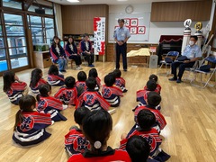 甲東分署長による講話の様子です