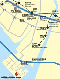 東部総合処理センター案内図