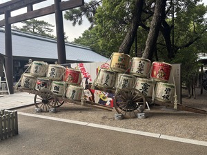 西宮酒造家十日会の酒樽の写真